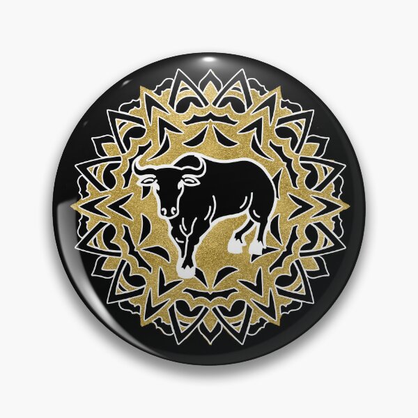 Item preview, Bull mandala gold designed and sold by Astralia.