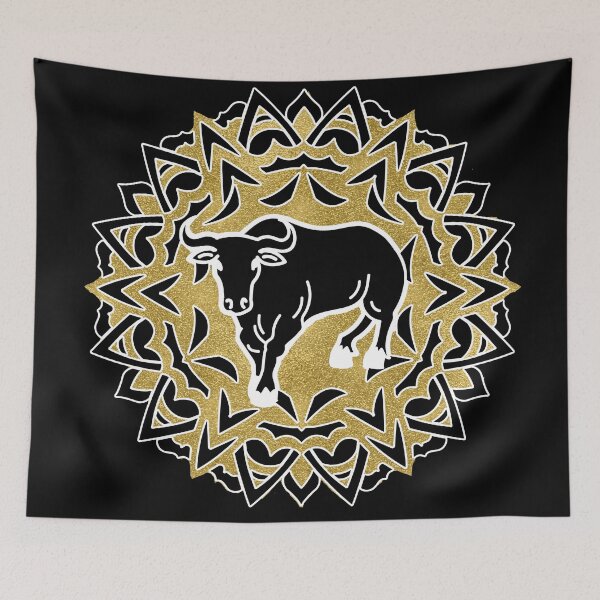 Item preview, Bull mandala gold designed and sold by Astralia.