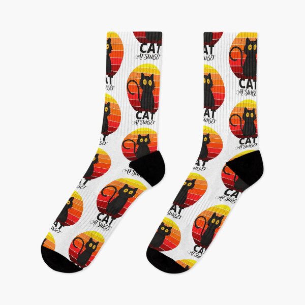 Item preview,  Cat At Sunset Retro designed and sold by yassooarts.
