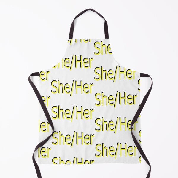 Item preview, She/Her yellow designed and sold by ChicknDoodlSoup.
