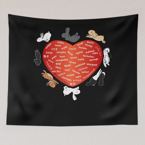 Item preview, Bunnies All Over The World Classic designed and sold by DennyMeade40.