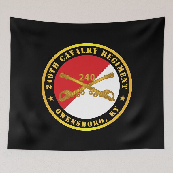 Item preview, Army - 240th Cavalry Regiment - Branch, Owensboro, Ky - Red - White X 300 designed and sold by Military Insignia Products.