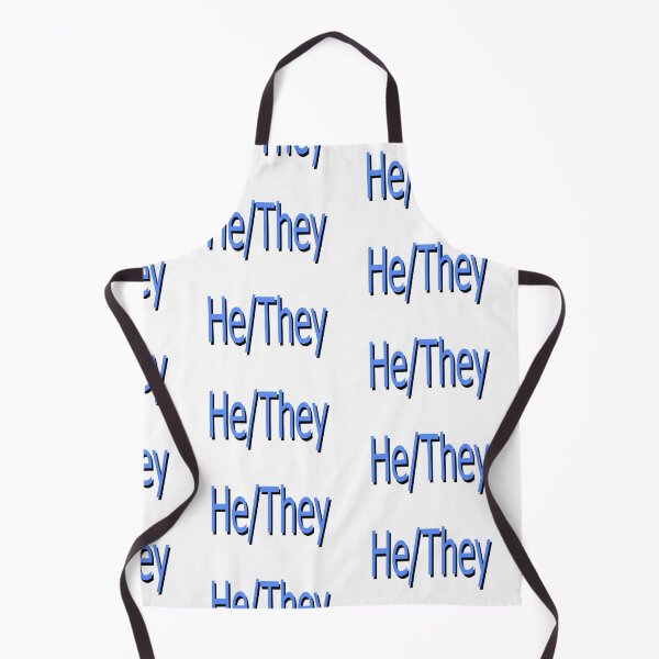 Item preview, He/They blue designed and sold by ChicknDoodlSoup.
