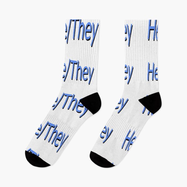 Item preview, He/They blue designed and sold by ChicknDoodlSoup.