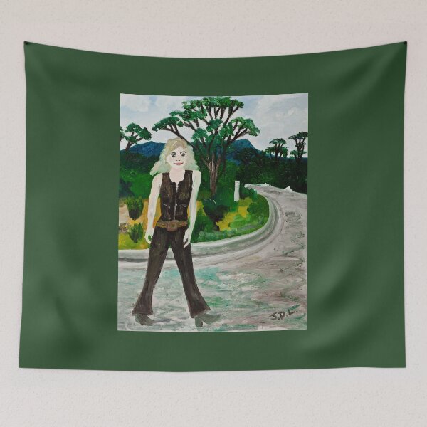 Item preview, Girl at Mt Nelson Lookout designed and sold by JDLPaintings.