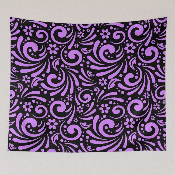 Item preview, Floral Swirl Pattern (Purple) designed and sold by murkyswamp.