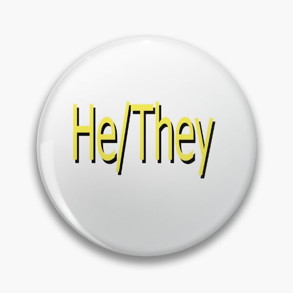 Item preview, He/They yellow designed and sold by ChicknDoodlSoup.