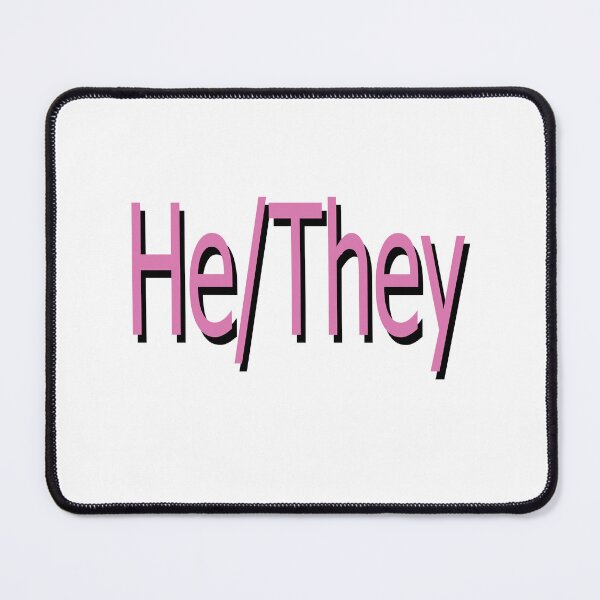Item preview, He/They pink designed and sold by ChicknDoodlSoup.