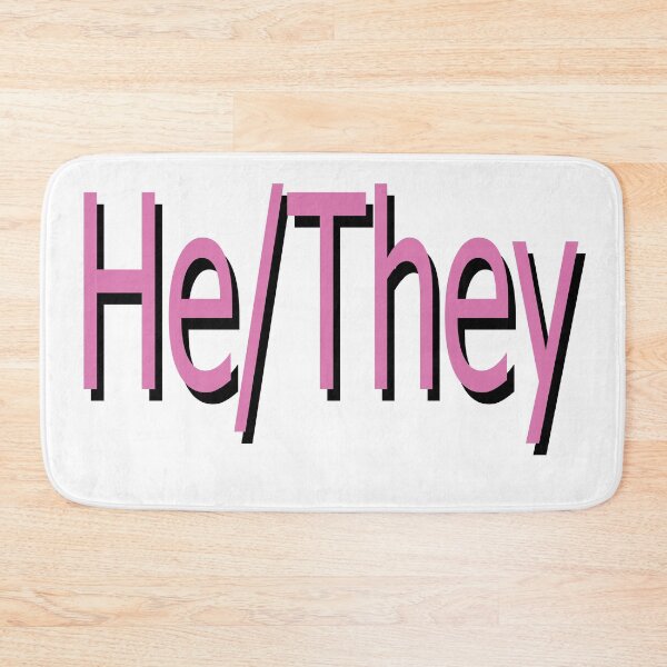Item preview, He/They pink designed and sold by ChicknDoodlSoup.