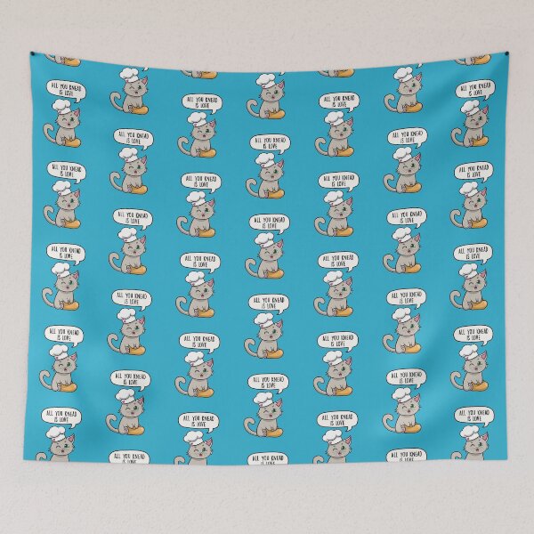 Item preview, All You Knead is Love - Cute Cat Chef Pun gift designed and sold by LEFDDesigns.
