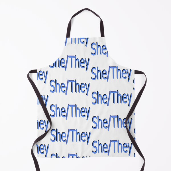 Item preview, She/They blue designed and sold by ChicknDoodlSoup.