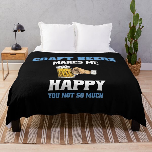 Item preview, Craft Beer Makes Me Happy Crafts Home Brew Art Brewery design designed and sold by Merchking1.
