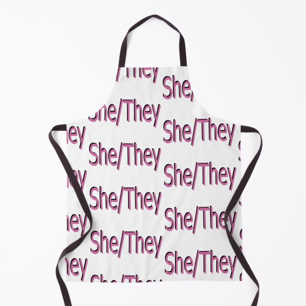 Item preview, She/They pink designed and sold by ChicknDoodlSoup.