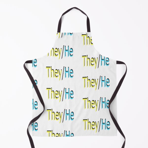 Item preview, They/He yellow blue designed and sold by ChicknDoodlSoup.