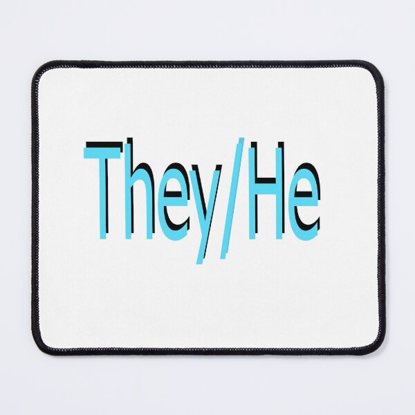 Item preview, They/He blue designed and sold by ChicknDoodlSoup.