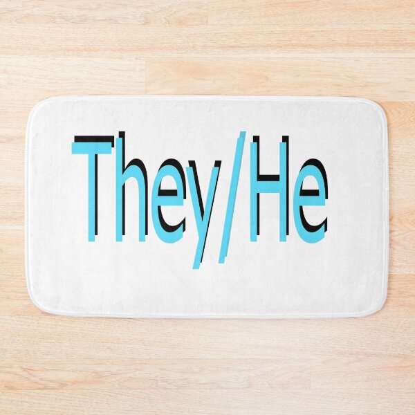 Item preview, They/He blue designed and sold by ChicknDoodlSoup.