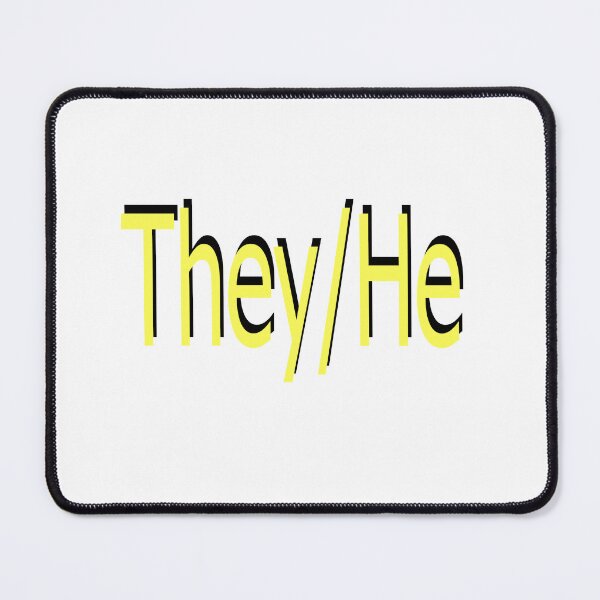 Item preview, They/He yellow designed and sold by ChicknDoodlSoup.