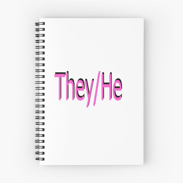 Item preview, They/He pink designed and sold by ChicknDoodlSoup.