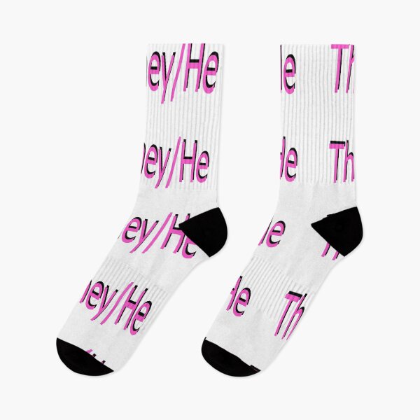 Item preview, They/He pink designed and sold by ChicknDoodlSoup.