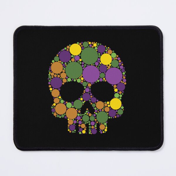 Item preview, Mardi Gras Sugar Skull New Orleans Festive Carnival designed and sold by GravitiTees.