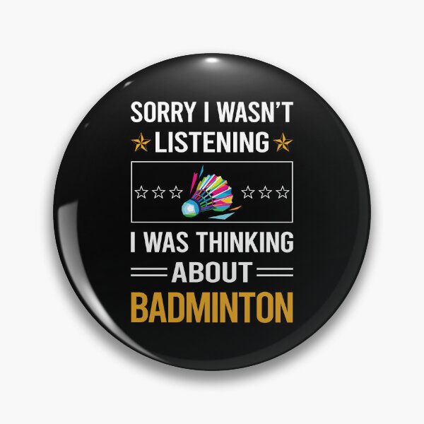 Item preview, Funny Listening Badminton designed and sold by fatherbarliman.