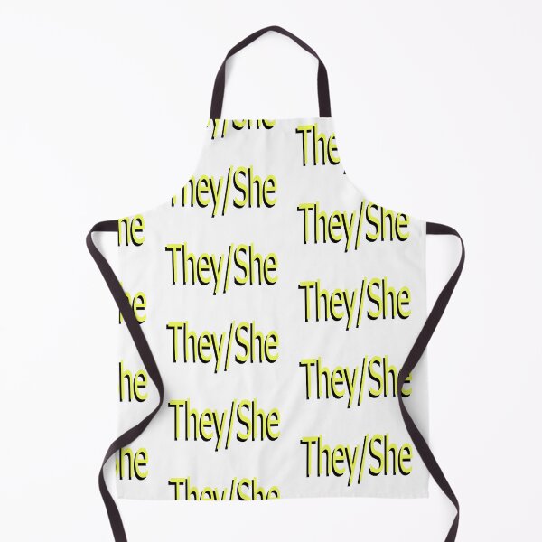 Item preview, They/She yellow designed and sold by ChicknDoodlSoup.