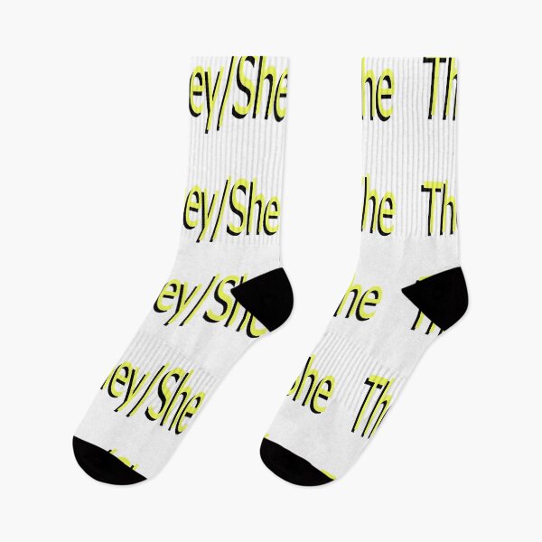 Item preview, They/She yellow designed and sold by ChicknDoodlSoup.