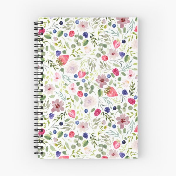 Item preview, Berry bliss | fruit and floral watercolor designed and sold by Harpley Design Studio.
