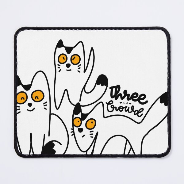 Item preview, Three is a crowd cats designed and sold by givepineapple.