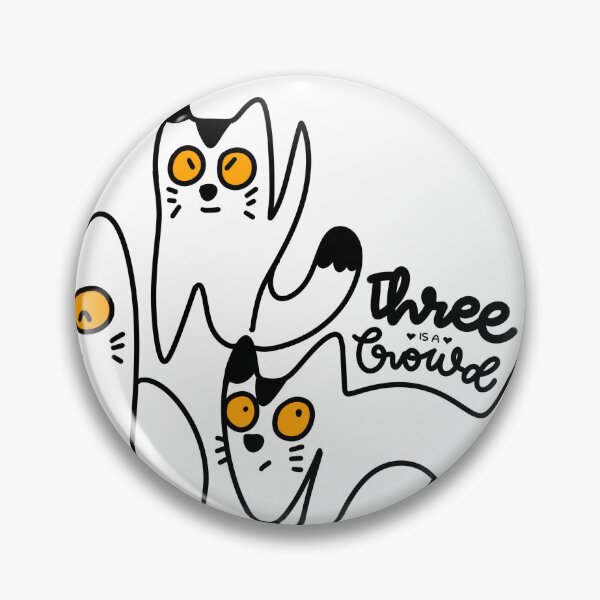 Item preview, Three is a crowd cats designed and sold by givepineapple.