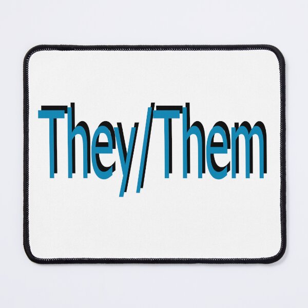 Item preview, They/Them blue designed and sold by ChicknDoodlSoup.