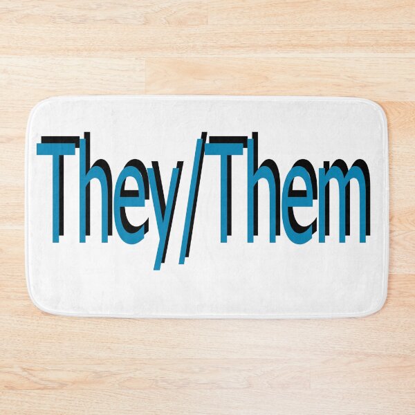 Item preview, They/Them blue designed and sold by ChicknDoodlSoup.