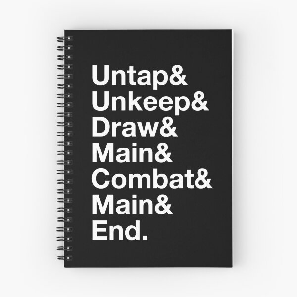 Item preview, Untap Unkeep Draw Main Combat Main End designed and sold by FanaticTee.