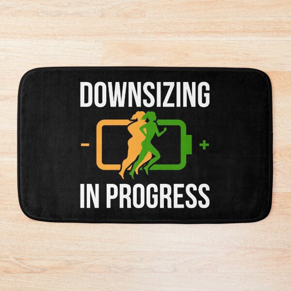 Item preview, Downsizing in Progress, Loading Bar Weight Loss silhouette designed and sold by Drago Art.