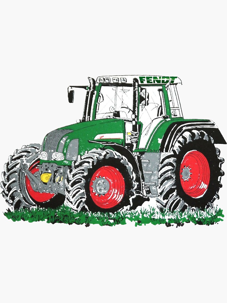 Traktor mit Anhänger' Sticker | Spreadshirt