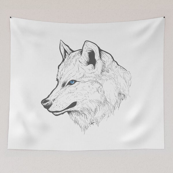 Item preview, Black Wolf with Blue Eyes Light designed and sold by OutofFocusShop.