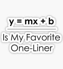 Math Pun One-Liner Sticker