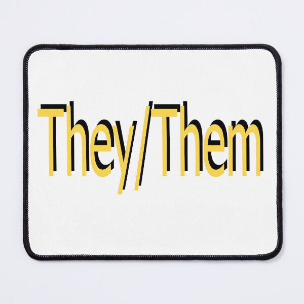 Item preview, They/Them yellow designed and sold by ChicknDoodlSoup.