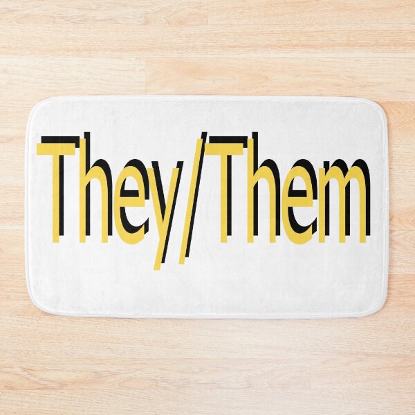 Item preview, They/Them yellow designed and sold by ChicknDoodlSoup.