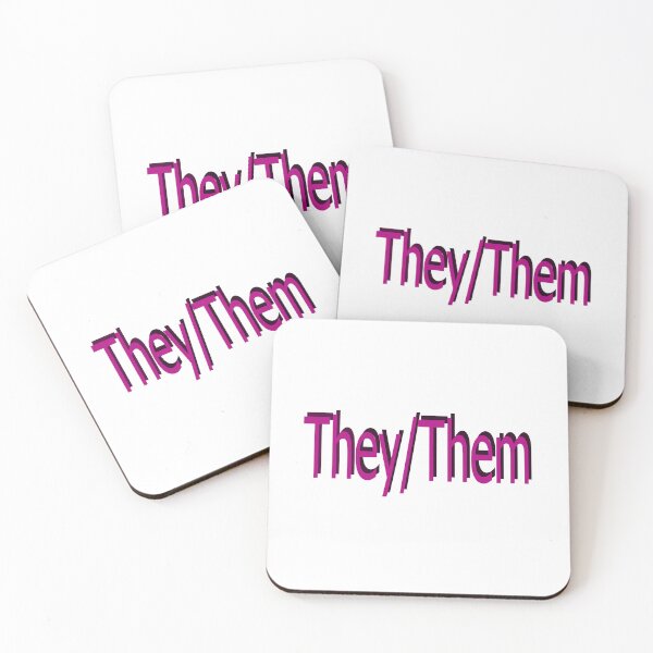 Item preview, They/Them pink designed and sold by ChicknDoodlSoup.