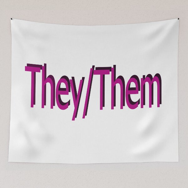Item preview, They/Them pink designed and sold by ChicknDoodlSoup.