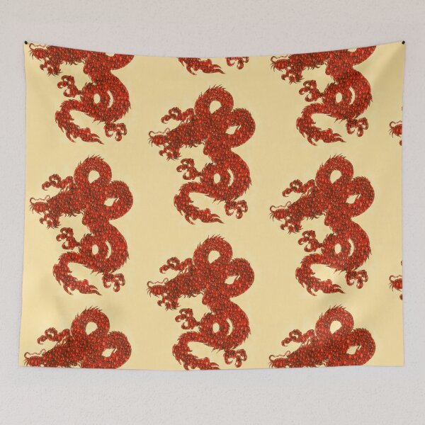 Artikelvorschau, Abstrakter Farbdruck roter Drache entworfen und verkauft von artdragongift 15.