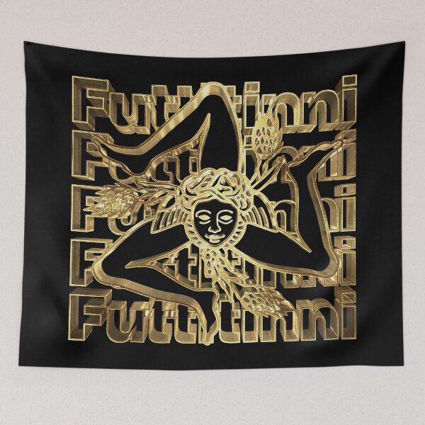 Item preview, Futtitinni Relax and Enjoy Life Italiano Sicilian Trinacria Golden Italia designed and sold by elhefe.