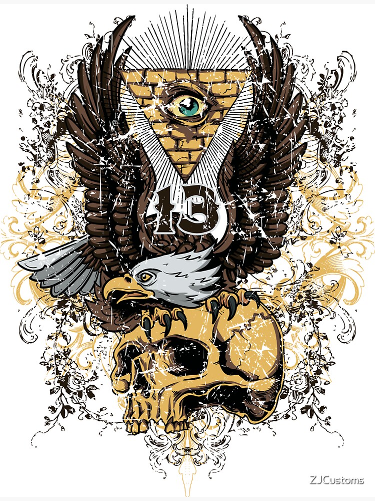 "Illuminati secret society number 13 " Magnet by ZJCustoms ...