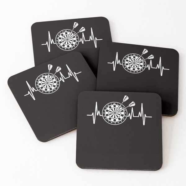 Item preview, Heartbeat Dartboard Darts Player Team Dart Throwing Arrow designed and sold by TomGiantDesigns.