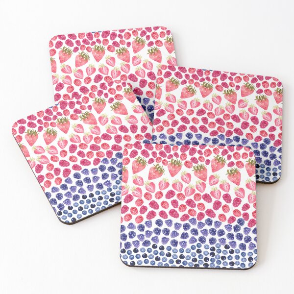 Item preview, Berry bliss - Strawberry, blueberry, mulberry, raspberry, designed and sold by Harpley Design Studio.
