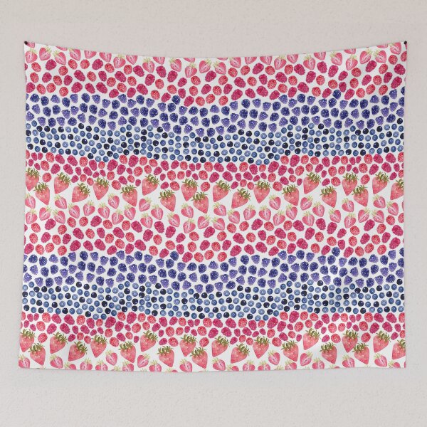 Item preview, Berry bliss - Strawberry, blueberry, mulberry, raspberry, designed and sold by Harpley Design Studio.