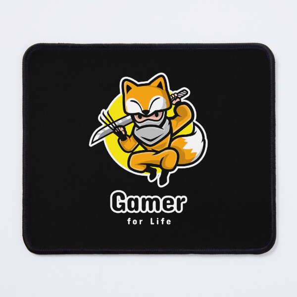 Item preview, Gamer for Life with Cartoonish Ninja designed and sold by PRIVARSHU.