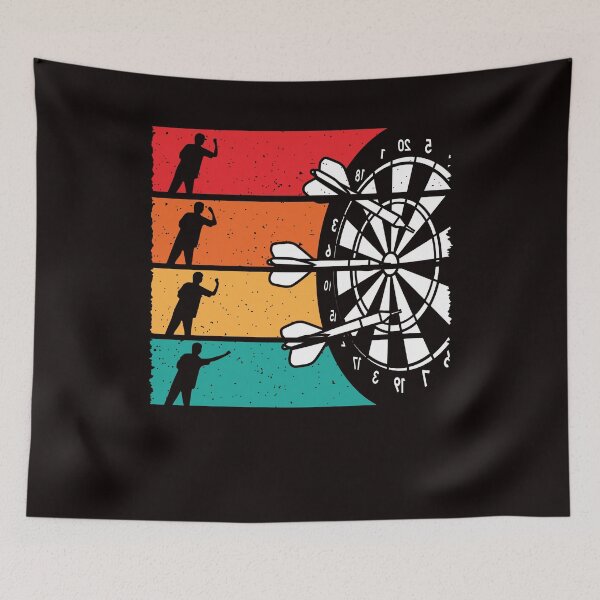 Item preview, Vintage Darts Player Retro Dartboard Bullseye Dartist Arrow designed and sold by TomGiantDesigns.