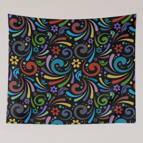 Item preview, Floral Swirl Pattern (Dragon 2) designed and sold by murkyswamp.